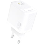 Dudao A28 45W GaN USB-C sieninis įkroviklis - baltas
