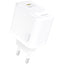 Dudao A28 45W GaN USB-C sieninis įkroviklis - baltas