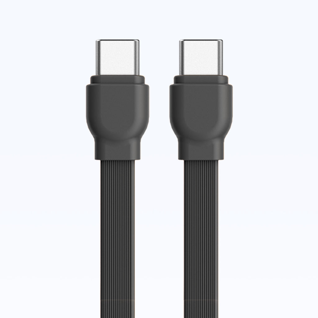 Dudao išorinė baterija K22+ itin kompaktiška 10000mAh 22.5W USB-C su pakabuku / laidu - pilka
