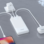 Dudao išorinė baterija K10 10000mAh 2.4A 2 x USB-A - juoda