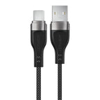Acefast C11-04 USB-A - USB-C 3A laidas 1.2m magnetinis pintas - juodas
