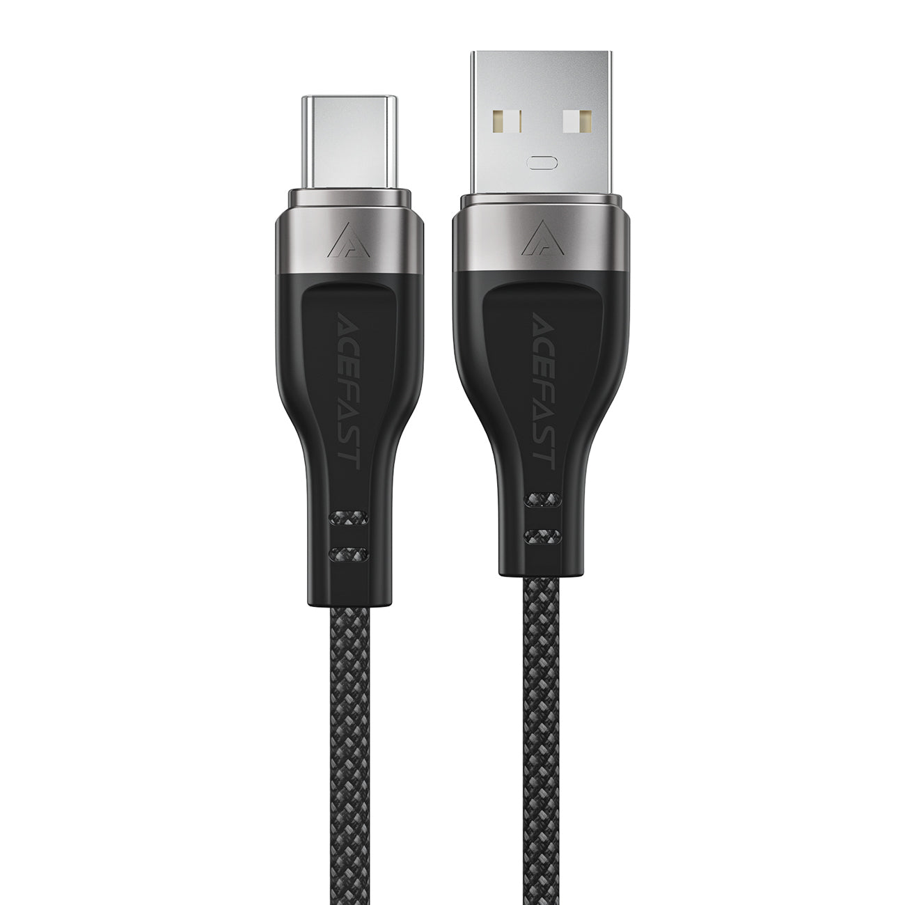 Acefast C11-04 USB-A - USB-C 3A laidas 1.2m magnetinis pintas - juodas