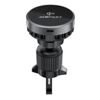 Acefast D40 Automobilinis laikiklis su Qi2 15W magnetiniu įkrovikliu oro ventiliacijai - juodas