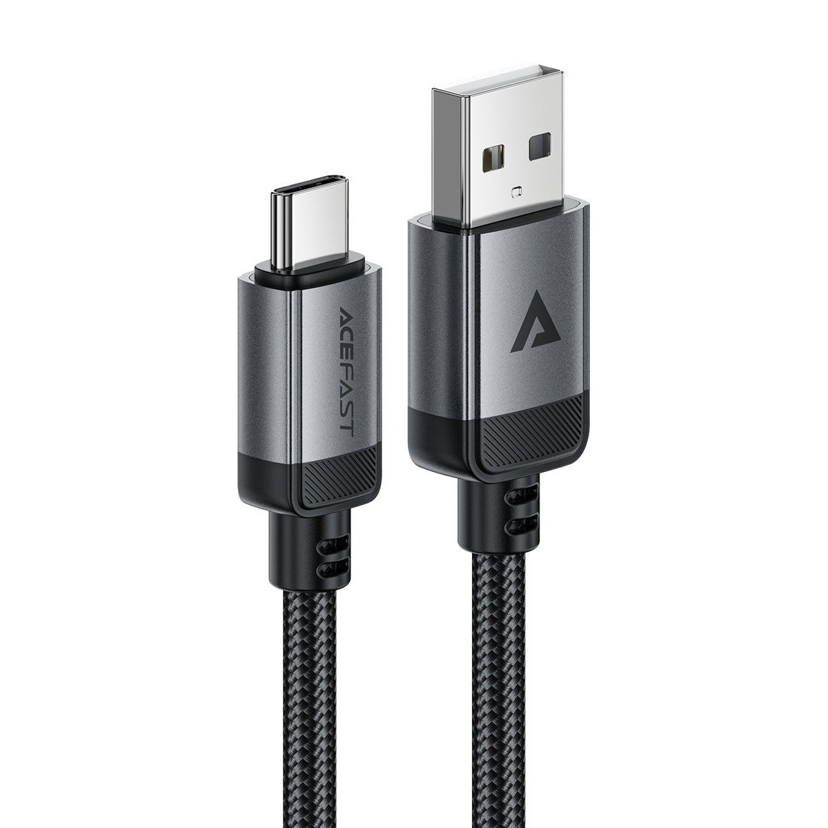 Acefast C20-04 USB-A – USB-C Kabelis 480Mb/s 3A 1,2m – juodas