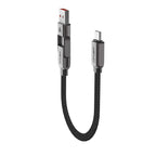 __TK0__ C13-05 USB-C - USB-A / USB-C Kabelis 480Mb/s 3A 0.2m - juodas