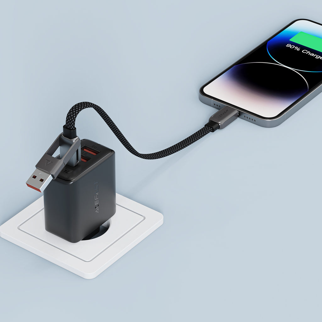__TK0__ C13-05 USB-C - USB-A / USB-C Kabelis 480Mb/s 3A 0.2m - juodas