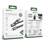 __TK0__ C13-05 USB-C - USB-A / USB-C Kabelis 480Mb/s 3A 0.2m - juodas