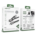 Acefast C13-04 __TK1__ - USB-A / __TK1__ Kabelis 480Mb/s 3A 1.2m - juodas