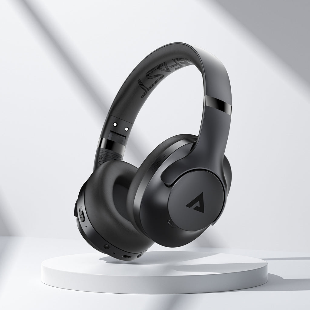 Acefast H4 aktyvi triukšmo slopinimo belaidės ausinės - juodos -- Headphones