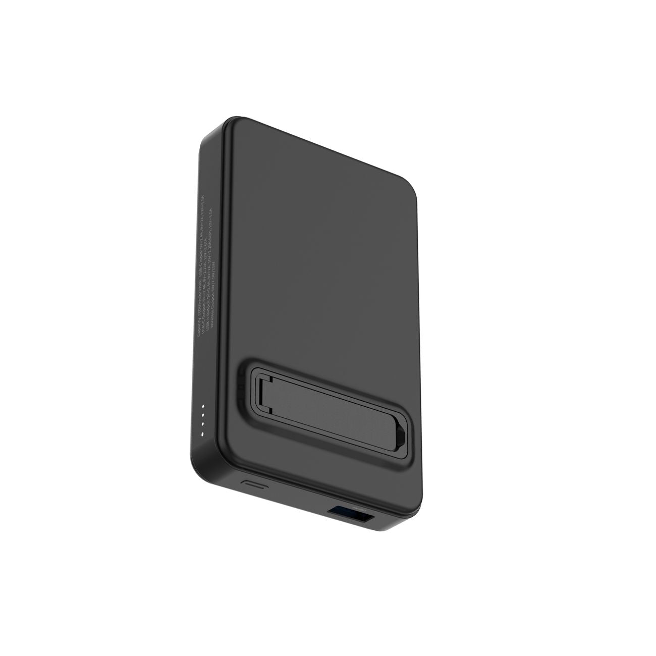 Wozinsky išorinė baterija WLWP-10KA0Y3S 22.5W PD Qi2 10000 mAh, su stovu, 1x USB-A, 1x USB-C - juoda