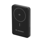 Wozinsky išorinė baterija WLWP-10KA0Y3S 22.5W PD Qi2 10000 mAh, su stovu, 1x USB-A, 1x USB-C - juoda
