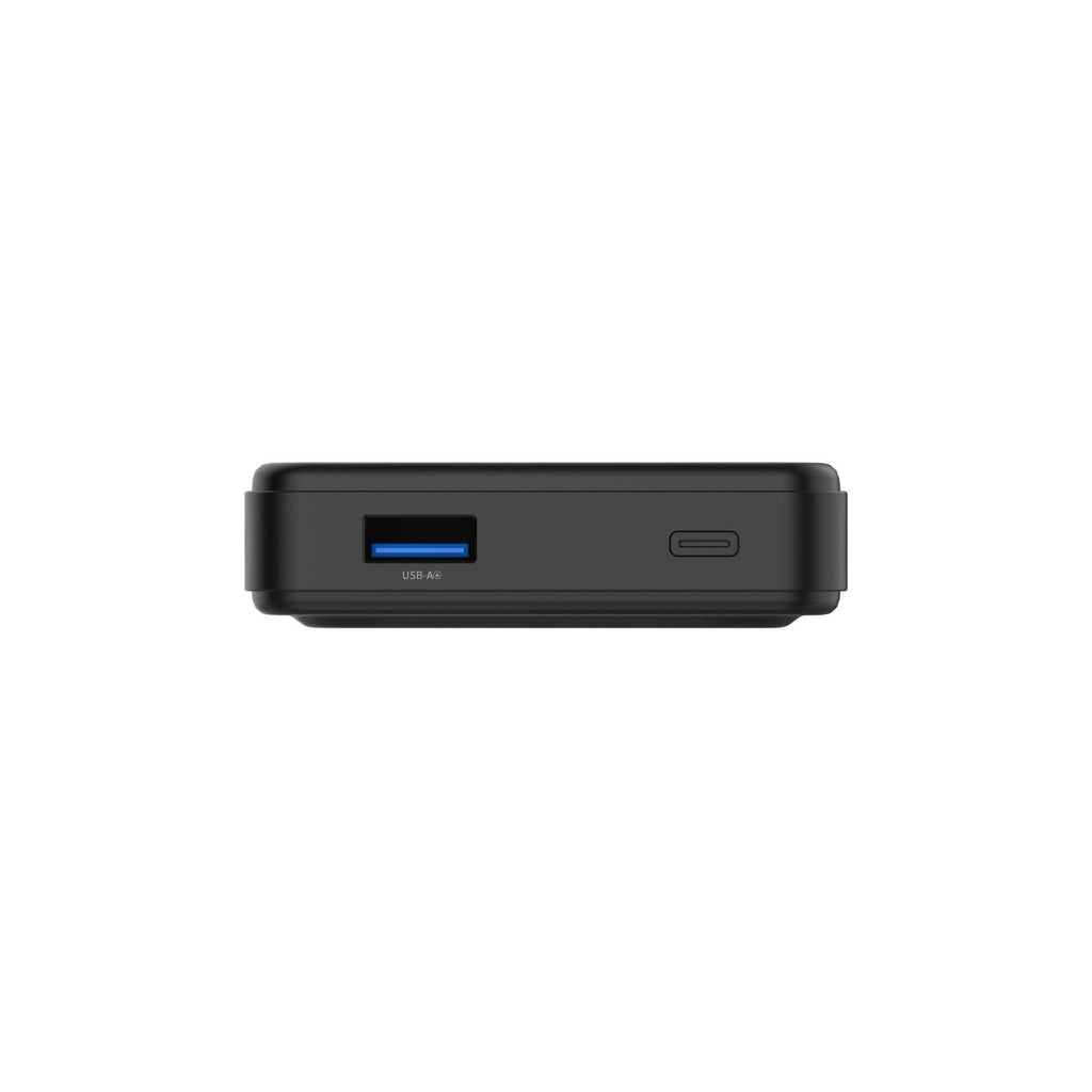 Wozinsky išorinė baterija WLWP-10KA0Y3S 22.5W PD Qi2 10000 mAh, su stovu, 1x USB-A, 1x USB-C - juoda
