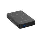 Wozinsky išorinė baterija WLWP-10KA0Y3S 22.5W PD Qi2 10000 mAh, su stovu, 1x USB-A, 1x USB-C - juoda
