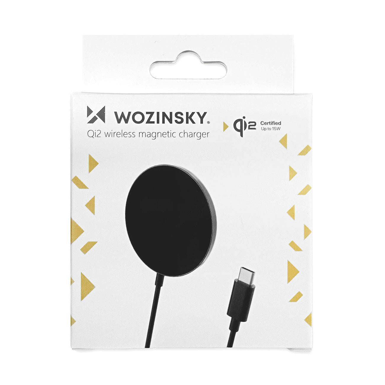Wozinsky belaidis Qi2 indukcinis įkroviklis 15W - juodas