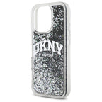 DKNY blizgučių dėklas iPhone 16 Pro Max – juodas
