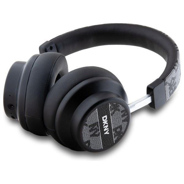 DKNY Bluetooth ausinės DKBHM2PCSHLK juodos/juodos languotos spalvos