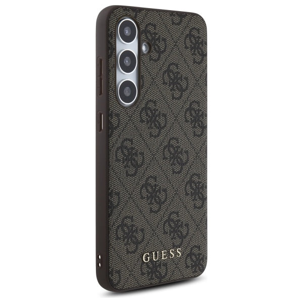 Guess 4G dėklas Samsung Galaxy S24 FE – rudas