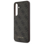 Guess 4G dėklas Samsung Galaxy S24 FE – rudas