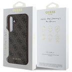 Guess 4G dėklas Samsung Galaxy S24 FE – rudas