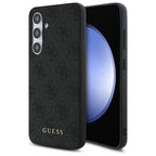 Guess 4G dėklas Samsung Galaxy S24 FE – pilkas