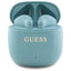 Guess Bluetooth ausinės GUTWSJ14ESGQ TWS + prijungimo stotelė turkio/turkio spalvos spausdintas klasikinis logotipas