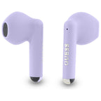 Guess Bluetooth ausinės GUTWSJ14ESGU TWS + prijungimo stotelė violetinė/violetinė spausdintas klasikinis logotipas