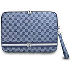DKNY Sleeve Checkered Pattern Printed Stripes 14" nešiojamojo kompiuterio dėklas - mėlynas -- Laptop Bags