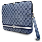 DKNY Sleeve Checkered Pattern Printed Stripes 14" nešiojamojo kompiuterio dėklas - mėlynas -- Laptop Bags