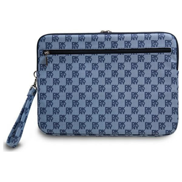 DKNY Sleeve Checkered Pattern Printed Stripes 14" nešiojamojo kompiuterio dėklas - mėlynas -- Laptop Bags
