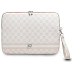 DKNY Sleeve Checkered Pattern Printed Stripes 14" nešiojamojo kompiuterio dėklas - rožinis -- Laptop Bags