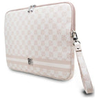 DKNY Sleeve Checkered Pattern Printed Stripes 14" nešiojamojo kompiuterio dėklas - rožinis -- Laptop Bags