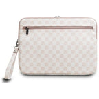 DKNY Sleeve Checkered Pattern Printed Stripes 14" nešiojamojo kompiuterio dėklas - rožinis -- Laptop Bags