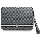 DKNY Sleeve Checkered Pattern Printed Stripes 16" nešiojamojo kompiuterio dėklas - juodas -- Laptop Bags