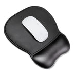 Ergonomiškas pelės kilimėlis su gelevine riešo atrama iš eko odos, didelis, antisuslydus - juodas -- Uncategorized