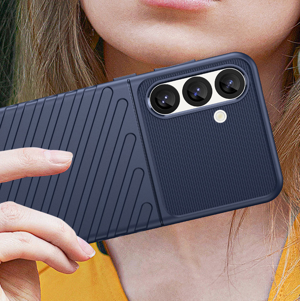 Thunder Case TPU dėklas Samsung Galaxy S25 – mėlynas