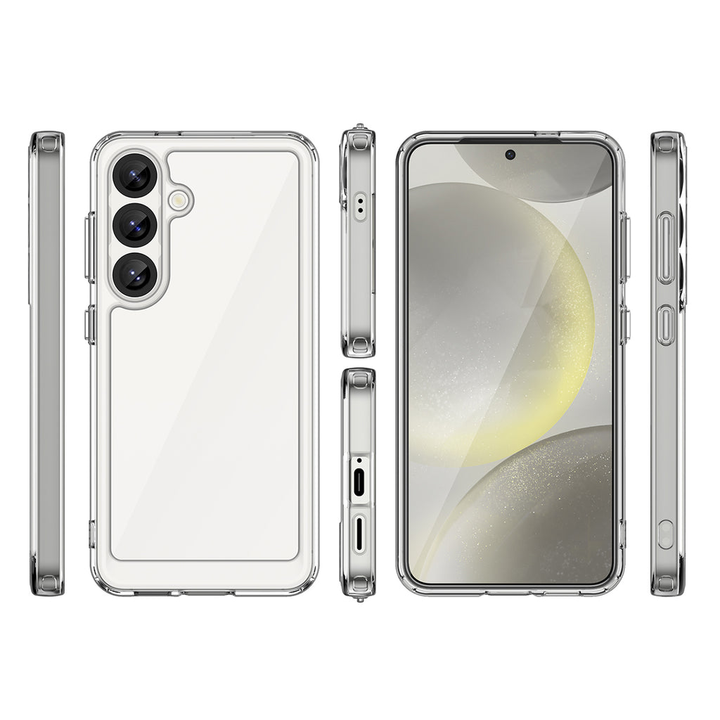 Outer Space Case dėklas Samsung Galaxy S25 – skaidrus juodas