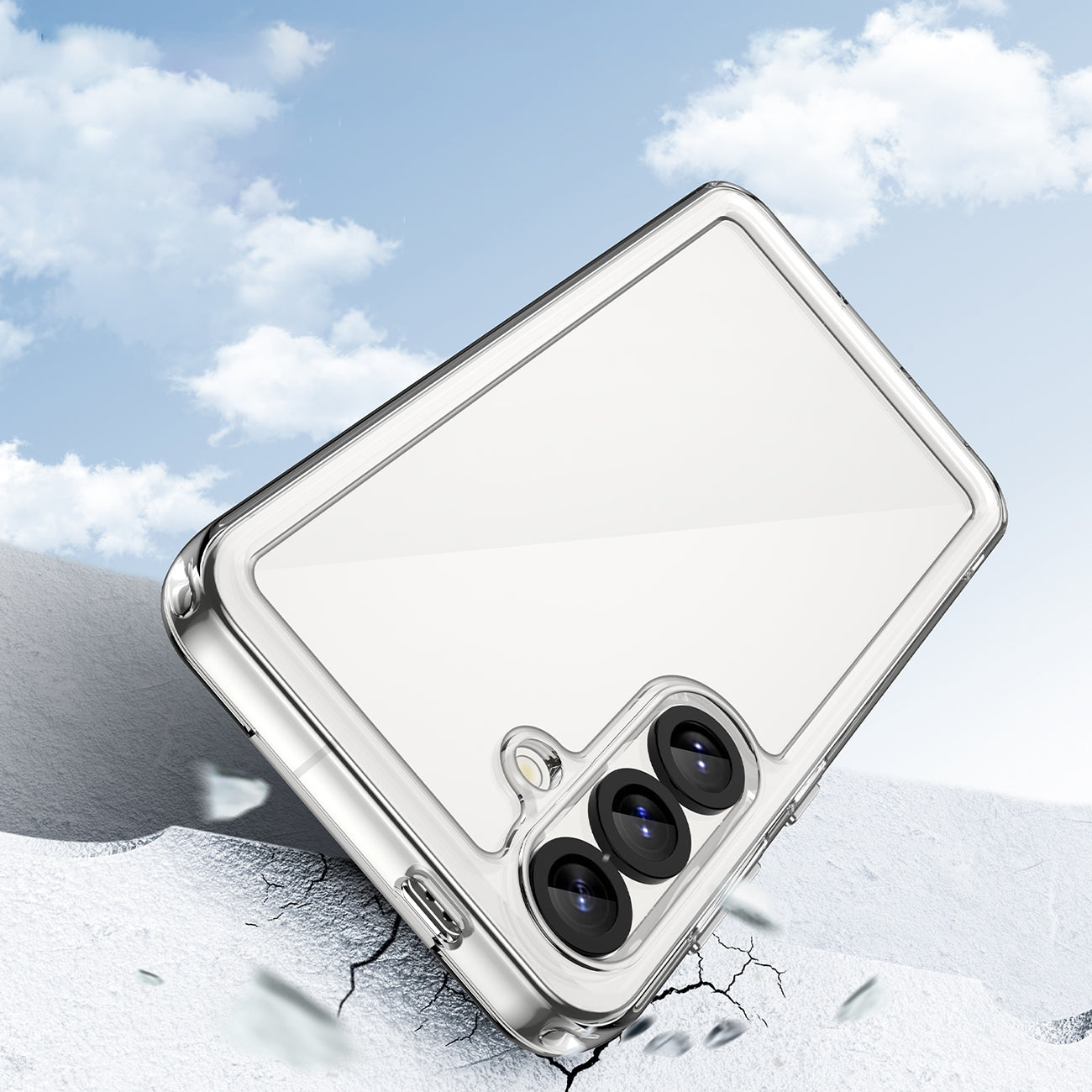 Outer Space Case dėklas Samsung Galaxy S25 – skaidrus juodas