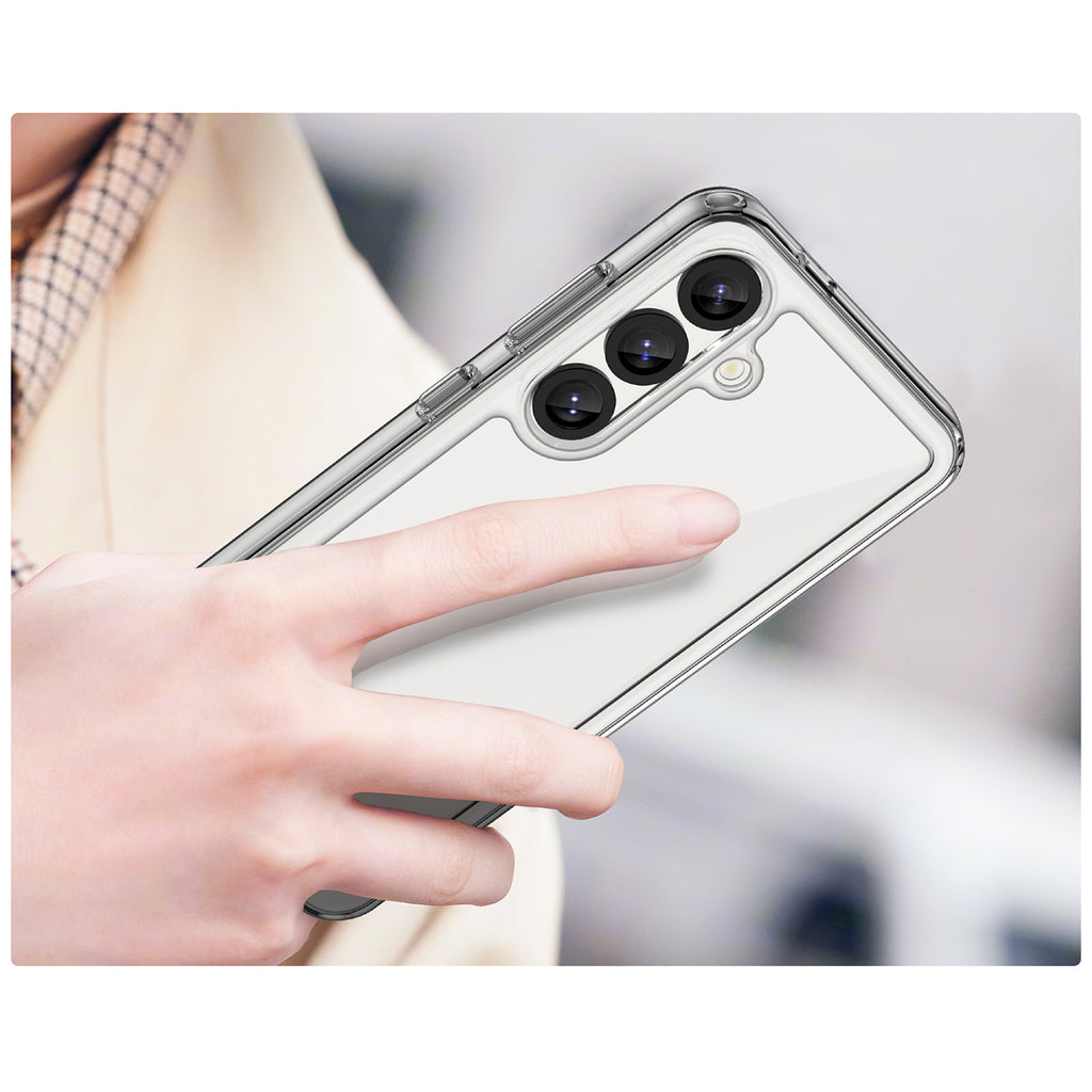 Outer Space Case dėklas Samsung Galaxy S25 – skaidrus juodas