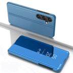 Dėklas Samsung Galaxy S25+ Clear View su atverčiamu dangteliu – mėlynas -- Samsung Galaxy S25+