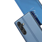 Dėklas Samsung Galaxy S25+ Clear View su atverčiamu dangteliu – mėlynas -- Samsung Galaxy S25+