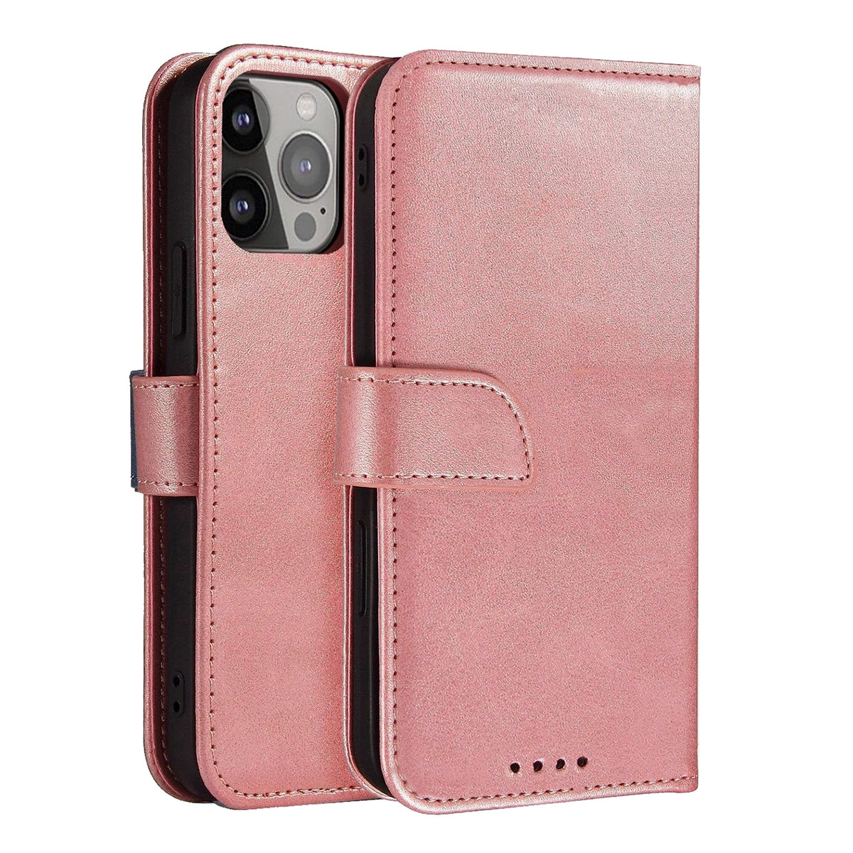 Magnetinis dėklas su atvartu Samsung Galaxy S25+ – rožinis