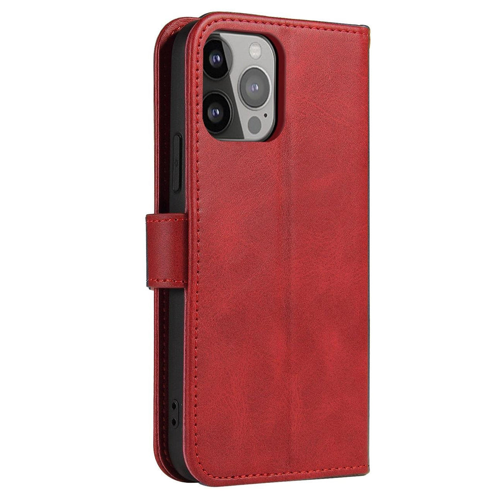 Magnetinis dėklas su atverčiamu dangteliu Samsung Galaxy S25+ – raudonas
