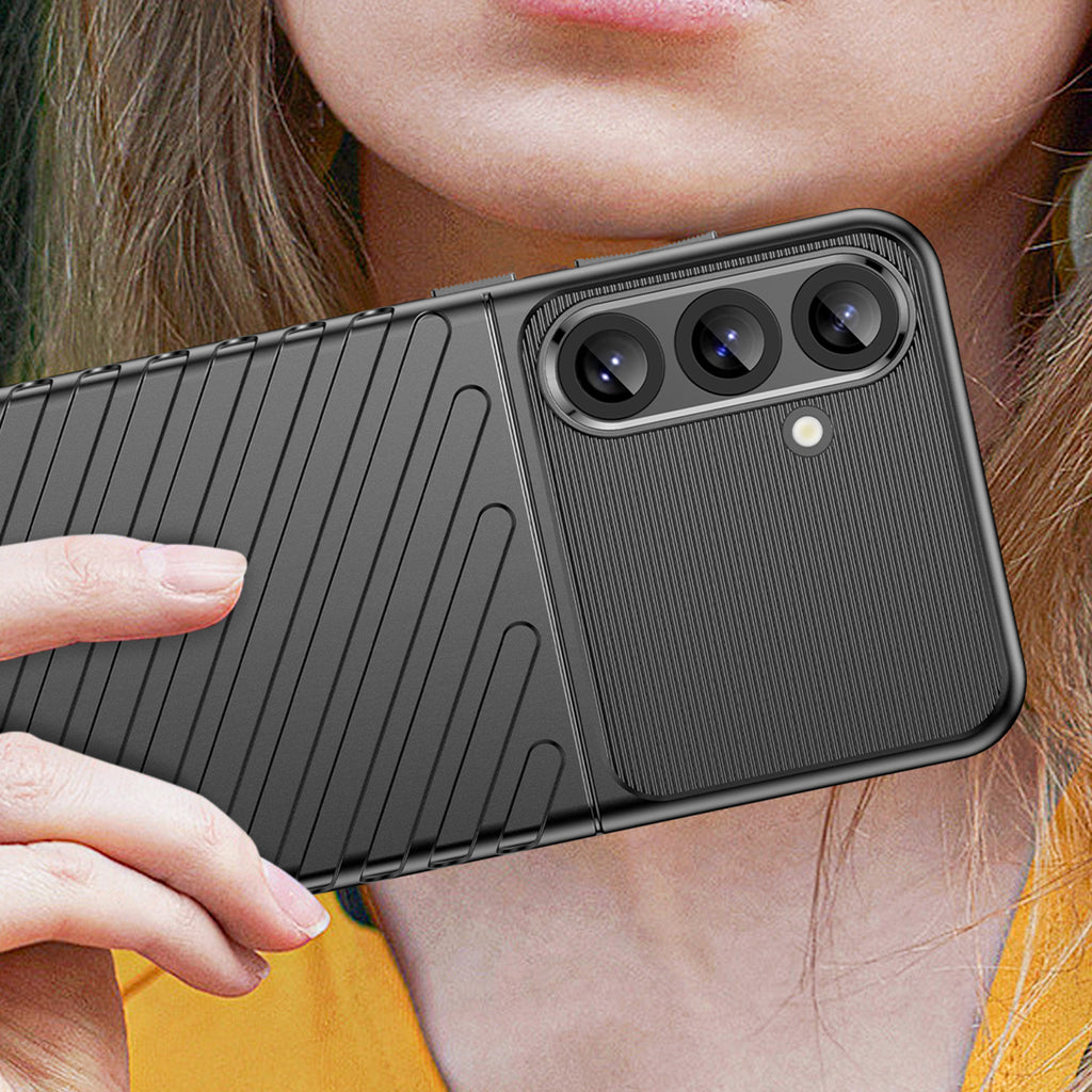 Thunder Case dėklas Samsung Galaxy S25+ – juodas