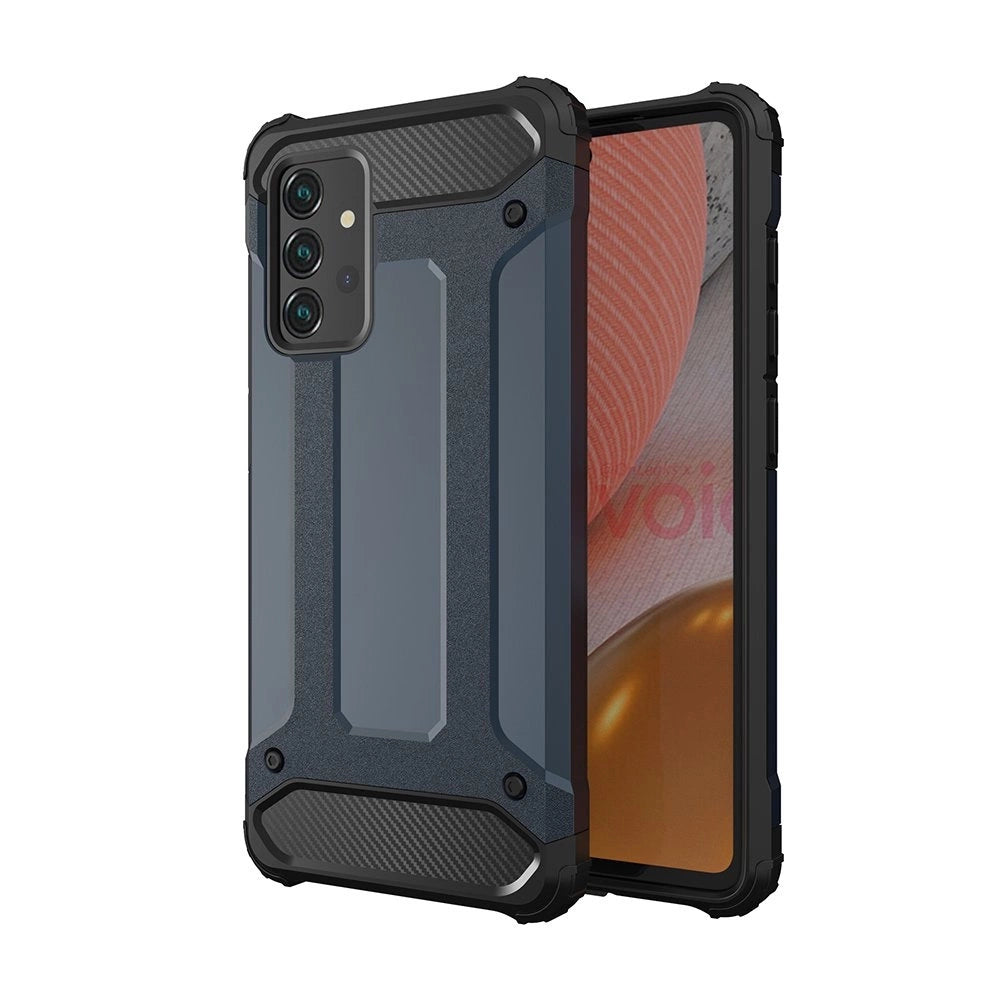 Hybrid Armor Camshield dėklas Samsung Galaxy S25+ – mėlynas
