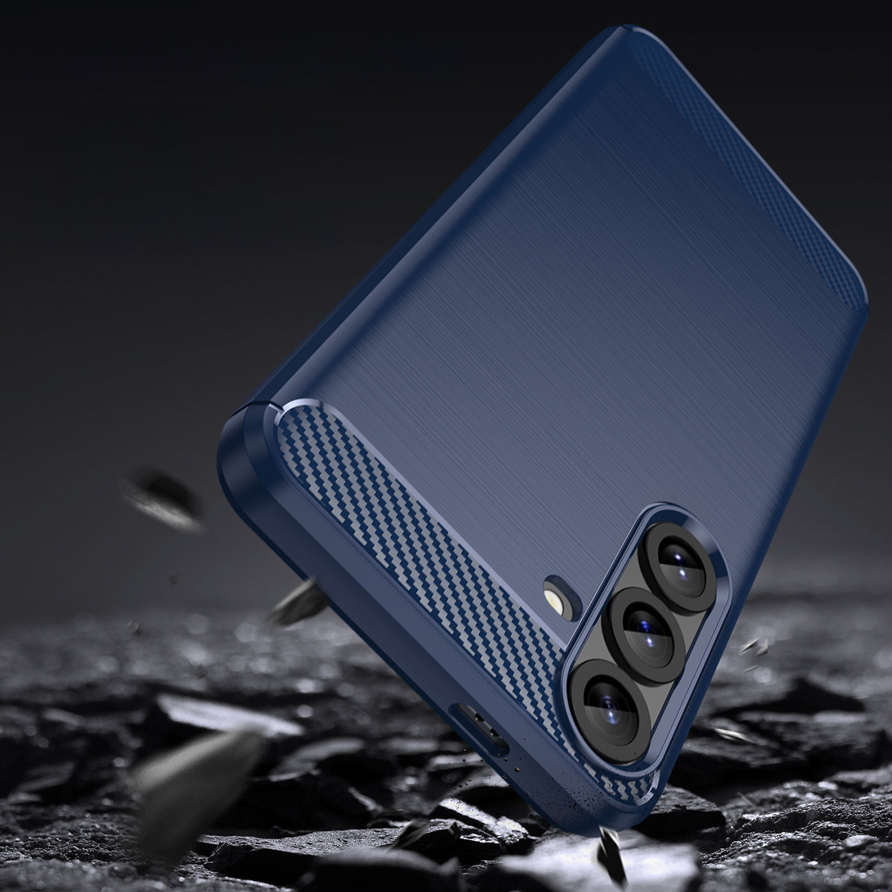 TPU anglies rašto dėklas Samsung Galaxy S25+ – mėlynas