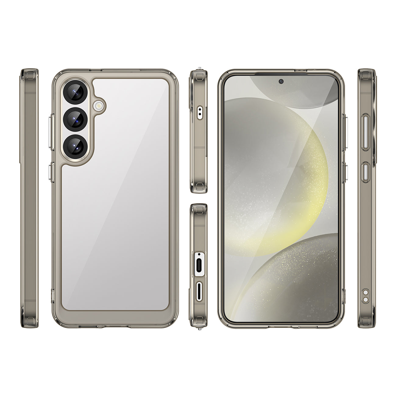 Outer Space Case dėklas Galaxy S25+ – skaidrus juodas