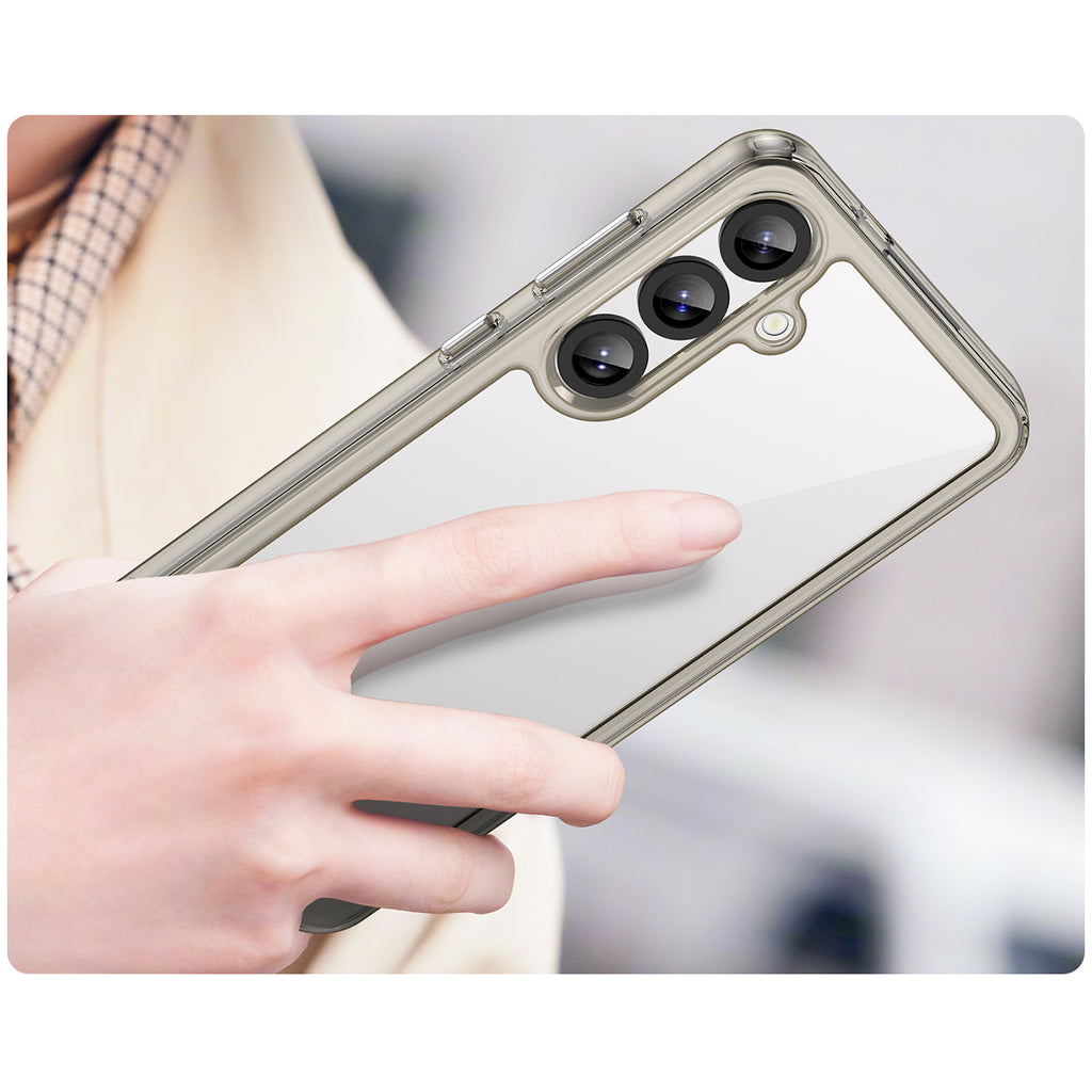 Outer Space Case dėklas Galaxy S25+ – skaidrus juodas