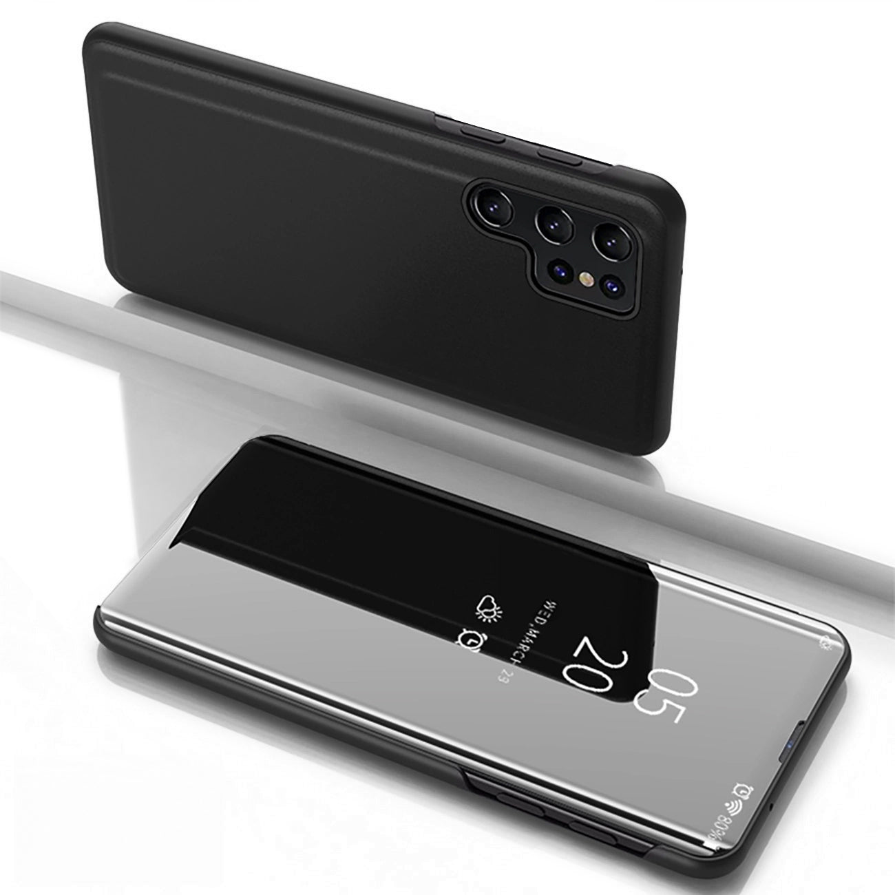 Clear View dėklas Samsung Galaxy S25 Ultra – juodas