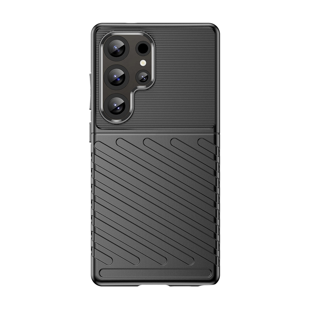 Thunder Case TPU dėklas Samsung Galaxy S25 Ultra – juodas