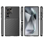 Thunder Case TPU dėklas Samsung Galaxy S25 Ultra – juodas